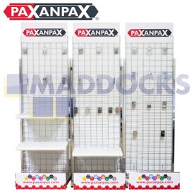 Universelles Paxanpax Floorcare-Sortiment Kompletter Ausstellungsstand für den Einzelhandel