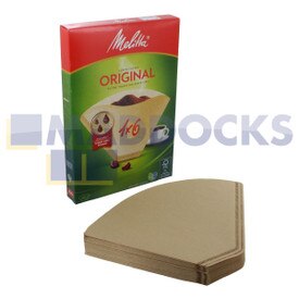 Original Melitta Kaffeefilter 1x6, braun (Packung mit 40 Stück)