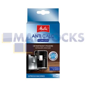 Echte Original Melitta 'Anti-Calc' Espressomaschine Entkalker Entkalkerbeutel (Packung mit 2 x 40 g)