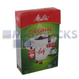 Original Melitta 1x4 weiße Kaffeefiltertüten (80 Stück)