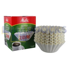 Original Melitta Typ 90 Korbfilterpapier (Packung mit 250 Stück)