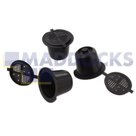 Kompatible nachfüllbare Kaffeekapseln für Kaffeemaschine Nespresso (Packung mit 3 Stück)