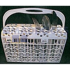 No Longer Available. Order 68-UN-19 [White Cutlery Basket]