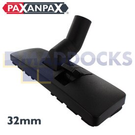 Universelle Bodendüse, besonders robust, Kunststoff schwarz, ein Pedal (32 mm x 270 mm)