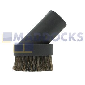 Universelle Rundstaubbürste, Pferdehaar, Kunststoff schwarz, mit Bürste (32 mm)