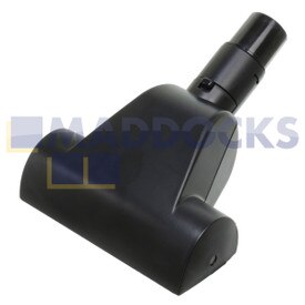 Universelle Mini-Turbobürste aus schwarzem Kunststoff mit festem Winkelstück (32 mm)
