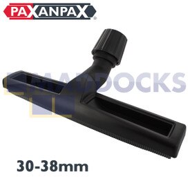 Universelle 'Vario Fitting'-Abzieherbodendüse, Kunststoff schwarz, mit Gummileisten und Kunststoffrollen (30 mm - 38 mm x 360 mm)