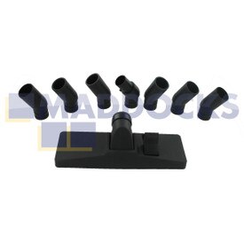 Universelles Combitool-Bodendüsenset, Kunststoff schwarz, mit austauschbaren Bogen 30-32-35-37-Philips-Hoover