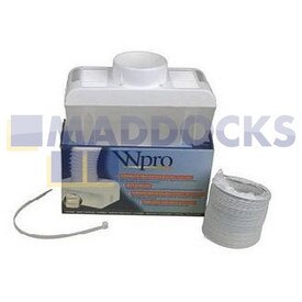 No longer Available. Order 105-WP-77967 [Genuine Original Whirlpool WPro Universal Tumble Dryer Indoor Condensing Square Type Vent Kit (1m)]