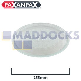 Universeller Drehteller, Glas, für Mikrowelle, mit drei Befestigungen (255 mm)