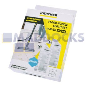 Original Kärcher SC1, SC2, SC3 EasyFix; SC4, SC5 EasyFix Premium-Serie Mikrofaser-Bodendüsen-Bodentücher (2er-Pack)