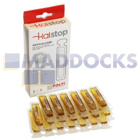 Original Polti Vaporetto, Vaporella-Serie „Kalstop“ Anti-Kalk-Patronen (Packung mit 20 x 5 ml)