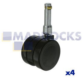 Echte Original Numatic 50 mm harte Doppelrollen (4 Stück)