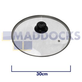 Universal Kochtopf, Wok, Bratpfanne Glasdeckel (30cm)
