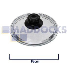Universal Kochtopf, Wok, Bratpfanne Pyrexglasdeckel (18cm)