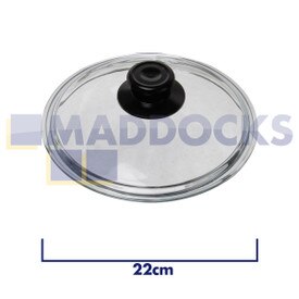 Universal Kochtopf, Wok, Bratpfanne Pyrexglasdeckel (22cm)