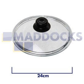 Universal Kochtopf, Wok, Bratpfanne Pyrexglasdeckel (24cm)