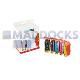 Kompatibler Canon Pixma iP3600,Pixma iP4600 PGI 520/CLI 521 Multipack Tinte BK/BK/C/M/Y